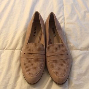 Blush loafers
